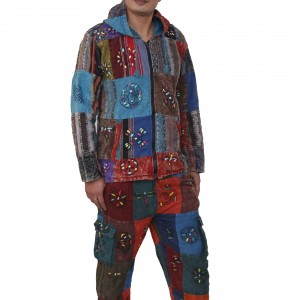 Patchwork Cotton Trousers For Men – Handmade in Nepal | Boho Pants