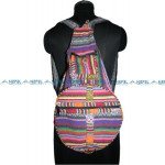 Multicolor Gheri Gitara Bag – Handmade in Nepal | Boho Travel Bag