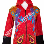 Cotton Rib Hoodie Jacket – Handmade in Nepal | Boho Casual Wear