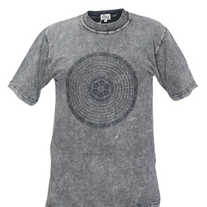 Mandala Printed Tie-Dye Cotton T-Shirt – Handmade in Nepal | Boho Fashion