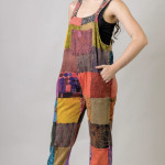 Patchwork Cotton Jumpsuit – Handmade in Nepal | Boho Wear