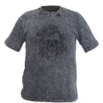 Skull Printed Cotton T-Shirt – Handmade in Nepal | Boho Fashion