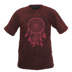 Dream Catcher Printed Cotton T-Shirt – Handmade in Nepal | Boho Fashion