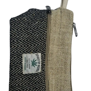 Hemp Make Up Pouch– Handmade in Nepal | Eco-Friendly Cosmetic Bag