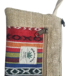 Multicolor Hemp Coin Pouch – Handmade in Nepal | Eco-Friendly Wallet