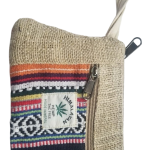 Multicolor Hemp Coin Pouch – Handmade in Nepal | Eco-Friendly Wallet