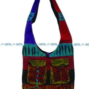Hippie Cotton Bag – Handmade in Nepal | Boho Bag