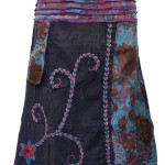Handmade Embroidered Long Cotton Skirt – Cotton Festival Wear Nepal