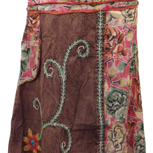 Handmade Embroidered Long Cotton Skirt – Cotton Festival Wear Nepal