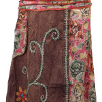 Handmade Embroidered Long Cotton Skirt – Cotton Festival Wear Nepal