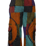 Hippie Patchwork Cargo Trousers – Handmade in Nepal | Boho Pants