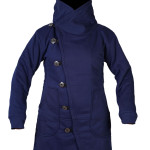 Stylish Long Cotton Fleece Jacket – Handmade in Nepal | Warm Boho Wear