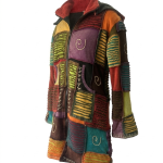 Cotton Patchwork Long Jacket – Handmade in Nepal | Boho Wear
