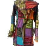 Cotton Patchwork Long Jacket – Handmade in Nepal | Boho Wear