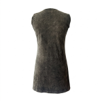 Stonewashed Razor-Cut Dress – Handmade in Nepal | Boho Fashion