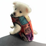 Stonewashed Patchwork Fleece-Lined Dog Winter Jacket – Handmade in Nepal | Warm Pet Wear