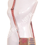 Crossbody Cotton Shoulder  Passport Bag – Handmade in Nepal | Boho Travel Bag
