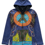 Peace Symbol Cotton Jacket – Handmade in Nepal | Boho Wear