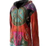 Peace Symbol Cotton Jacket – Handmade in Nepal | Boho Wear