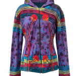 Rainbow Pixie Women's Hoodie Jacket – Handmade in Nepal | Boho Wear
