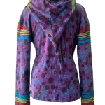 Rainbow Pixie Women's Hoodie Jacket – Handmade in Nepal | Boho Wear