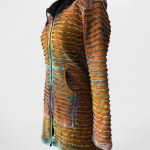 Razor-Cut Tie Dye Long Jacket – Handmade in Nepal | Boho Wear