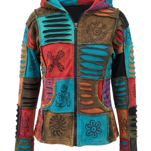 Patchwork Cotton Jacket– Handmade in Nepal | Boho Wear