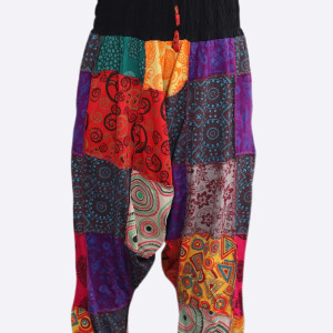 Nepali Patchwork Harem Trousers – Handmade in Nepal | Boho Pants