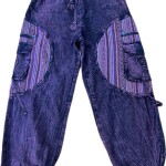 Cotton Stonewashed Baggy Trousers – Handmade in Nepal | Boho Pants
