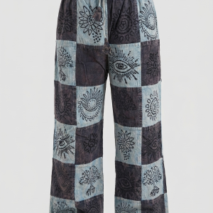 Patchwork Stonewash Trousers – Handmade in Nepal | Boho Pants