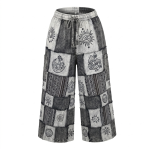 Patchwork Wide-leg Trousers – Handmade in Nepal | Boho Pants