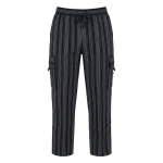 Striped Cotton Cargo Pants – Handmade In Nepal/Boho Trousers