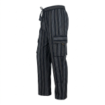 Striped Cotton Cargo Pants – Handmade In Nepal/Boho Trousers