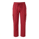 Striped Cotton Cargo Pants – Handmade In Nepal/Boho Trousers