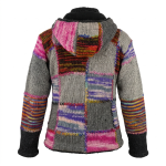 Hippie Patchwork Woolen Jacket– Handmade in Nepal | Boho Winter Wear