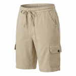 Pure Cotton Cargo Shorts for Women – Breathable Casual Summer Shorts with Pockets