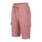 Pure Cotton Cargo Shorts for Women – Breathable Casual Summer Shorts with Pockets