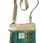 Hemp Side Bag / Passport Bag – Handmade in Nepal | Eco-Friendly Travel Bag