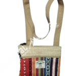 Hemp Side Bag / Passport Bag – Handmade in Nepal | Eco-Friendly Travel Bag