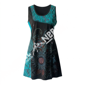 Hand Embroidered Cotton Dress – Handmade in Nepal | Boho Fashion