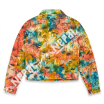 Mushroom Print Boho Cotton Tie-dye Shirt - Handmade in Nepal