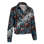 Mushroom Print Boho Cotton Shirt- Handmade in Nepal