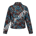Mushroom Print Boho Cotton Shirt- Handmade in Nepal