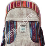 Gheri & Hemp Backpack – Handmade in Nepal | Eco-Friendly Bag