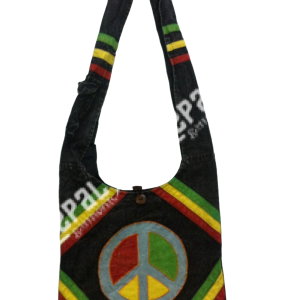 Rasta Shoulder Cotton Bag – Handmade in Nepal | Boho Bag