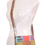 Crossbody Cotton Shoulder  Passport Bag – Handmade in Nepal | Boho Travel Bag