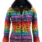 Bobble Print Rainbow Women's Jacket – Handmade in Nepal | Boho Casual Wear
