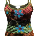 Summer Bloom Boho Women's Tank Top – Handmade in Nepal | Boho Hippie Wear