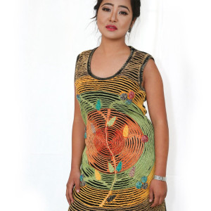 Razor-Cut Women Dress – Handmade in Nepal | Boho Summer Wear