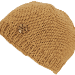 Hand-Knitted Beanie with Button – Handmade in Nepal | Warm Winter Beanie